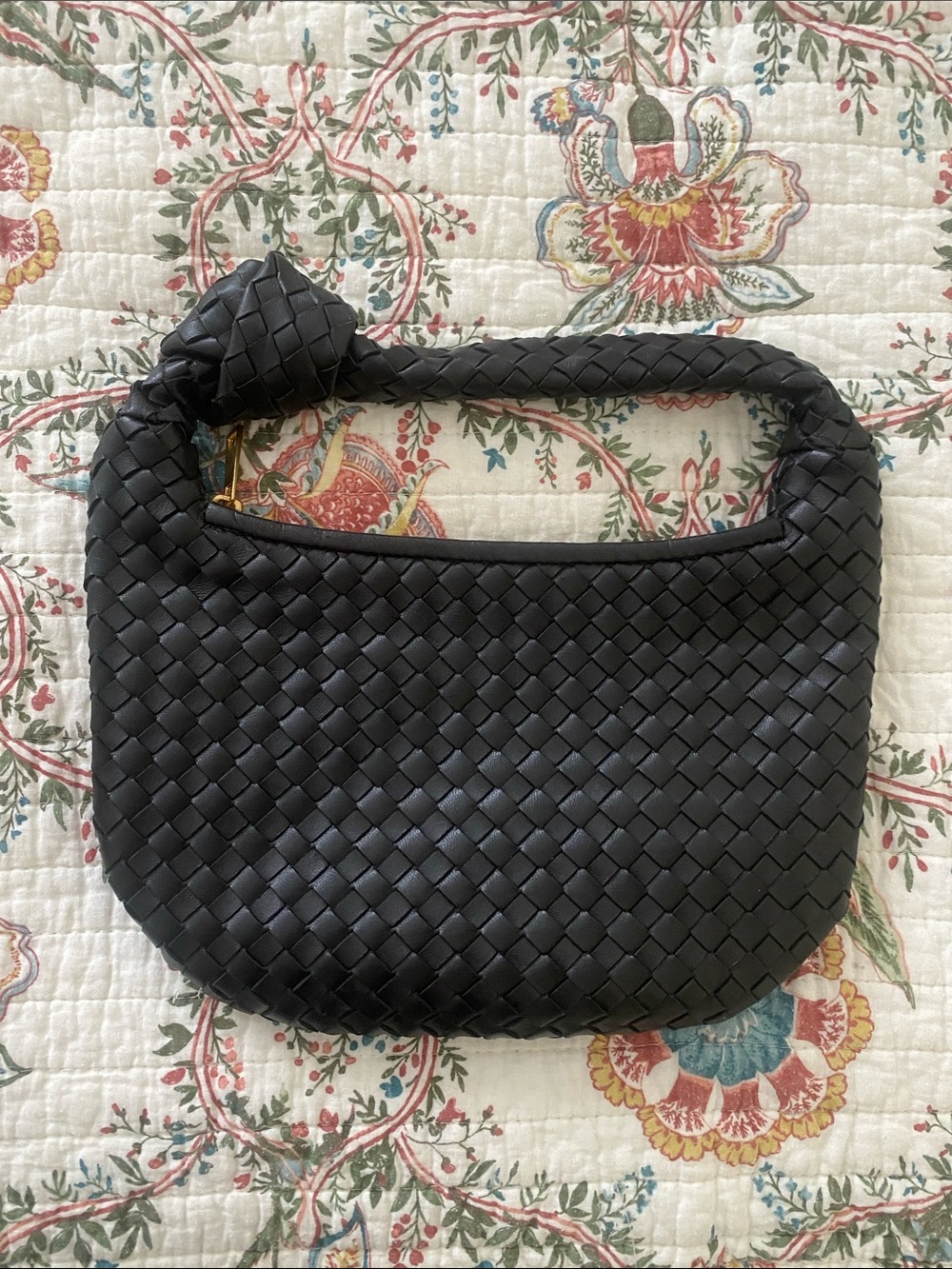 Quince black leather purse - Picture 2 of 4